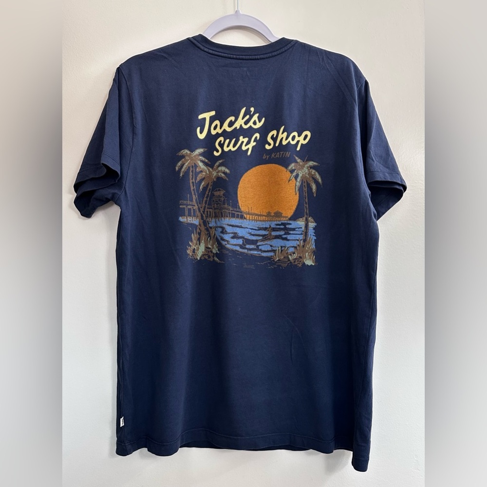 Jacks by Katin Surf Shop | Blue Short Sleeve Tee M Cotton - Picture 2 of 3